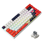IBLANCOD K84 Rechargeable Bluetooth-compatible / Wired / Wireless Keyboard RGB Backlit 84-Key Mechanical Keyboard