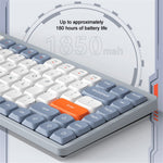 YK75 Genopladeligt Bluetooth-kompatibelt / Kablet / 2.4G Trådløst Tastatur Baggrundsbelyst Computermekanisk Tastatur