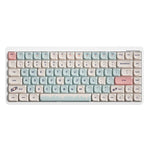 YK75 Genopladeligt Bluetooth-kompatibelt / Kablet / 2.4G Trådløst Tastatur Baggrundsbelyst Computermekanisk Tastatur