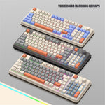 XUNFOX K82 94 Taster Gaming Kablet Tastatur Blandet Farve Baggrundsbelyst USB Tastatur med Støtteben