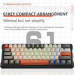 LEAVEN K610 1,6 m kabelbaseret 61-tastatur vandkølet e-sports gaming mekanisk tastatur, klassisk version