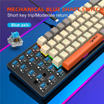 HXSJ K88 Gaming Tastatur 68 Taster Mekanisk Kablet Tastatur med LED Baggrundsbelysning