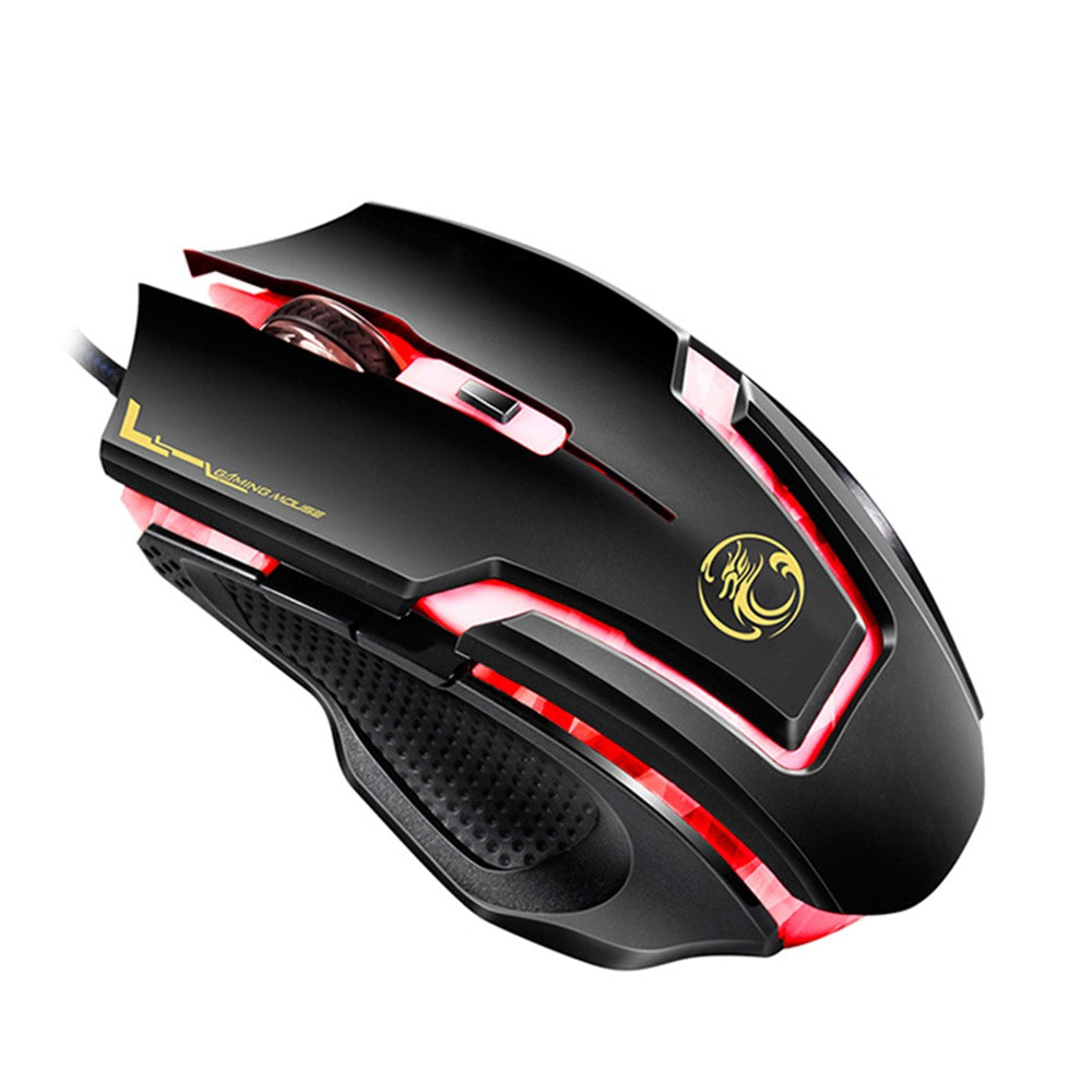 IMICE A9 Gamingmus USB Kablet Mus 6 Knapper 4000DPI Bærbar Mus