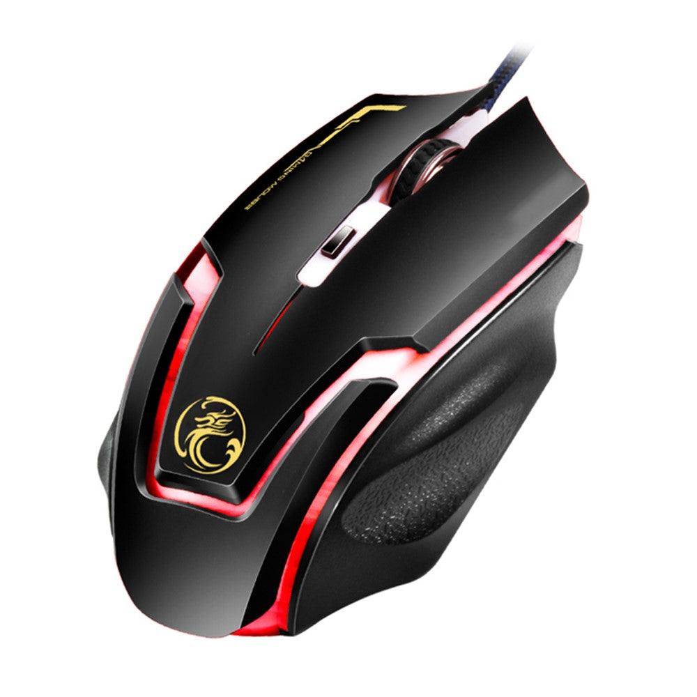 IMICE A9 Gamingmus USB Kablet Mus 6 Knapper 4000DPI Bærbar Mus