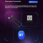 Y-FRUITFUL M96 2.4G+Bluetooth+Type-C Cable Tri-Mode Mouse 6 DPI RGB Gaming Mouse (PAW3212 Chip)