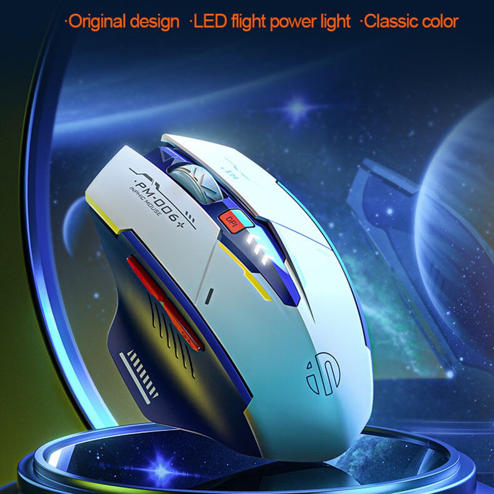 INPHIC F9 Mecha Version Rechargeable 2.4G Wireless Gaming Working Mouse Computer Laptop Mice