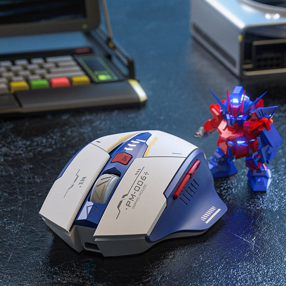 INPHIC F9 Mecha Version Rechargeable 2.4G Wireless Gaming Working Mouse Computer Laptop Mice