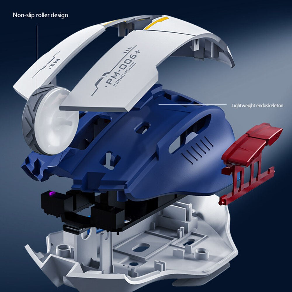 INPHIC F9 Mecha Version Rechargeable 2.4G Wireless Gaming Working Mouse Computer Laptop Mice