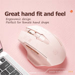 INPHIC F8 Rechargeable 2.4G Wireless Gaming Working Girls Mouse Computer Laptop Mute Mice