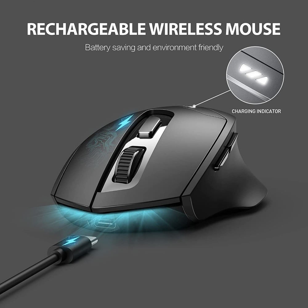 INPHIC DR01 Bluetooth-kompatibel 4.0 / Bluetooth-kompatibel 5.0 / 2.4G Trådløs mus Computer Laptop Ergonomisk mus
