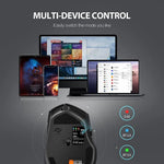 INPHIC DR01 Bluetooth-kompatibel 4.0 / Bluetooth-kompatibel 5.0 / 2.4G Trådløs mus Computer Laptop Ergonomisk mus