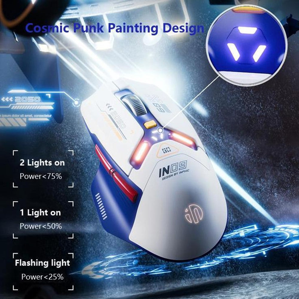 INPHIC IN9 Wired / Bluetooth-compatible 5.0 / 2.4G Wireless Mouse Gaming Office Home Computer Laptop Mice