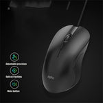 INPHIC PB1 USB Wired Business Office Gaming Mouse Silent Macro Programming Computer Laptop Mice