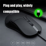 INPHIC PB1 USB Wired Business Office Gaming Mouse Silent Macro Programming Computer Laptop Mice