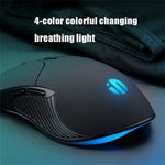 INPHIC PB1 USB Wired Business Office Gaming Mouse Silent Macro Programming Computer Laptop Mice