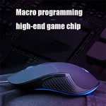 INPHIC PB1 USB Wired Business Office Gaming Mouse Silent Macro Programming Computer Laptop Mice
