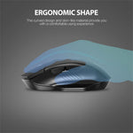 INPHIC F1 Wireless Mouse 1600DPI 6 Keys Type-C Rechargeable Mute Gaming Mouse for Home Office