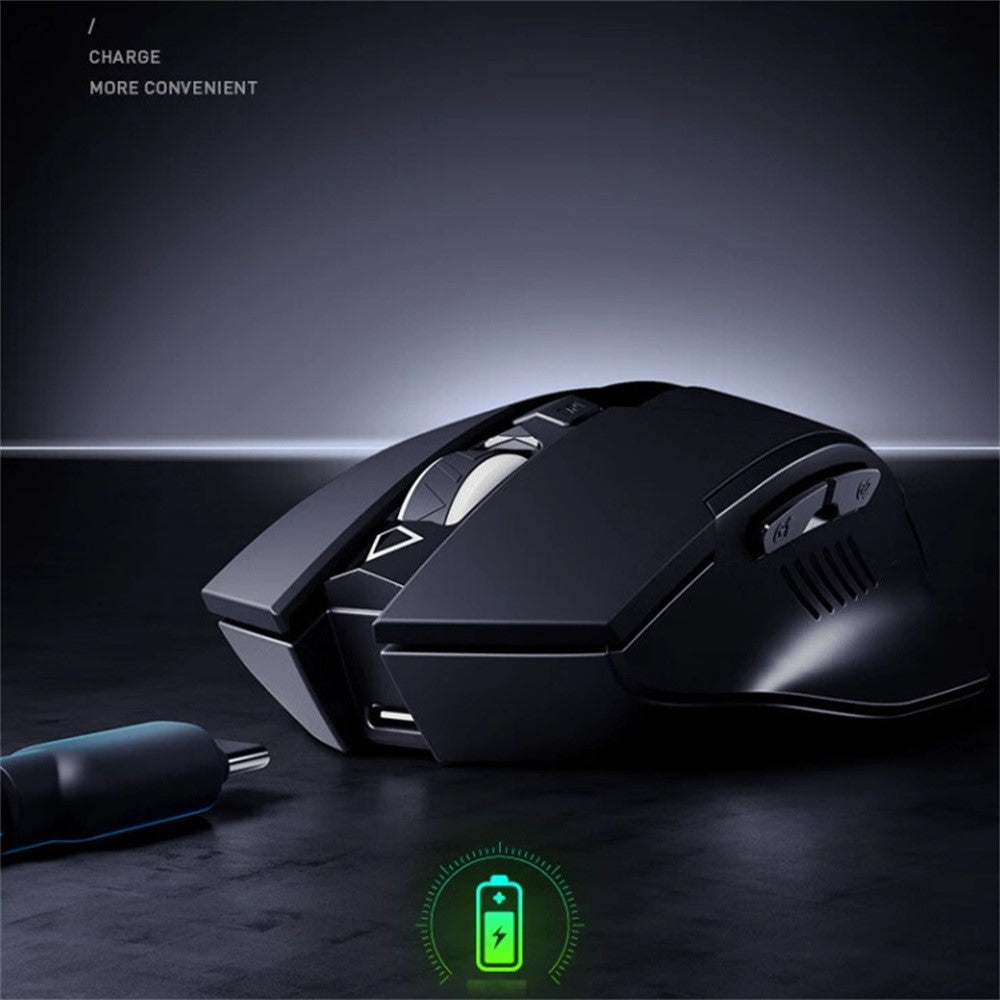 INPHIC F1 Wireless Mouse 1600DPI 6 Keys Type-C Rechargeable Mute Gaming Mouse for Home Office