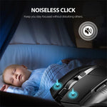 INPHIC F1 Wireless Mouse 1600DPI 6 Keys Type-C Rechargeable Mute Gaming Mouse for Home Office