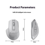 INPHIC S6 AI Smart Voice Mouse Wireless Bluetooth-compatible Mouse 2400DPI Supports Voice-Controlled Typing