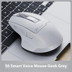 INPHIC S6 AI Smart Voice Mouse Wireless Bluetooth-compatible Mouse 2400DPI Supports Voice-Controlled Typing