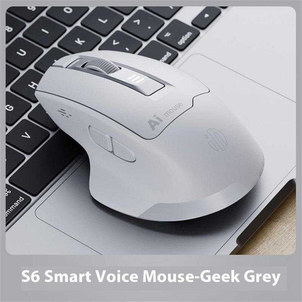 INPHIC S6 AI Smart Voice Mouse Wireless Bluetooth-compatible Mouse 2400DPI Supports Voice-Controlled Typing