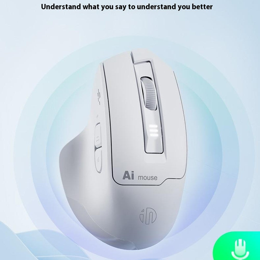 INPHIC S6 AI Smart Voice Mouse Wireless Bluetooth-compatible Mouse 2400DPI Supports Voice-Controlled Typing