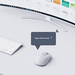 INPHIC S6 AI Smart Voice Mouse Wireless Bluetooth-compatible Mouse 2400DPI Supports Voice-Controlled Typing