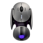 INPHIC X2 3 Modes Mouse Wireless Bluetooth-compatible 4.0  /  5.0 Mouse 2400DPI Rechargeable Mice with Light for Laptop