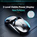 INPHIC X2 3 Modes Mouse Wireless Bluetooth-compatible 4.0  /  5.0 Mouse 2400DPI Rechargeable Mice with Light for Laptop