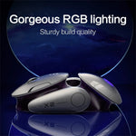 INPHIC X2 3 Modes Mouse Wireless Bluetooth-compatible 4.0  /  5.0 Mouse 2400DPI Rechargeable Mice with Light for Laptop