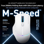 MACHENIKE L8 Pro Wired / Bluetooth-compatible / 2.4G Wireless Mouse RGB Light Computer Laptop Mice with Charging Base
