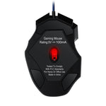 T-WOLF M1 Gaming Mouse Wired Ergonomic Design 7-Color Breathing Light for PC Gaming