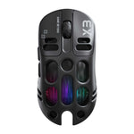 T-WOLF X3 Gaming Mus Trådløs BT Tre-Tilstand Hul Design RGB Baggrundsbelyst Mekanisk Mus Til Esport