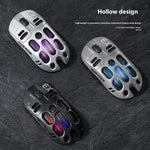 T-WOLF X3 Gaming Mus Trådløs BT Tre-Tilstand Hul Design RGB Baggrundsbelyst Mekanisk Mus Til Esport