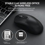 T-WOLF X8 Dual Mode Wireless Mouse with 500mAh Rechargeable Battery Gaming Mouse