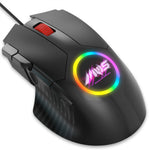 Y-FRUITFUL M89 Kablet USB Gaming Mus 7200 DPI 8 Programmerbare Knapper Mus med RGB Baggrundsbelysning til PC