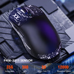 HXSJ T68 2.4G Wireless / Wired / Bluetooth-compatible 3 Modes Gaming Mouse 12000 DPI Ultra Light Rechargeable Mouse