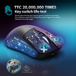 HXSJ T68 2.4G Wireless / Wired / Bluetooth-compatible 3 Modes Gaming Mouse 12000 DPI Ultra Light Rechargeable Mouse