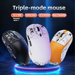 HXSJ T68 2.4G Wireless / Wired / Bluetooth-compatible 3 Modes Gaming Mouse 12000 DPI Ultra Light Rechargeable Mouse