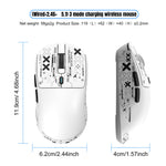 HXSJ T68 2.4G Wireless / Wired / Bluetooth-compatible 3 Modes Gaming Mouse 12000 DPI Ultra Light Rechargeable Mouse