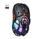 ONIKUMA DM02 Tri-Mode Gaming Mouse 2.4G Wireless Bluetooth-compatible 6 DPI Levels RGB Backlit Mouse
