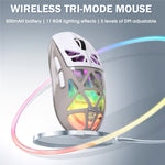 ONIKUMA CW930 Tri-Mode Gaming Mouse 2.4G Bluetooth-Compatible Wired RGB Light 3600DPI Mouse