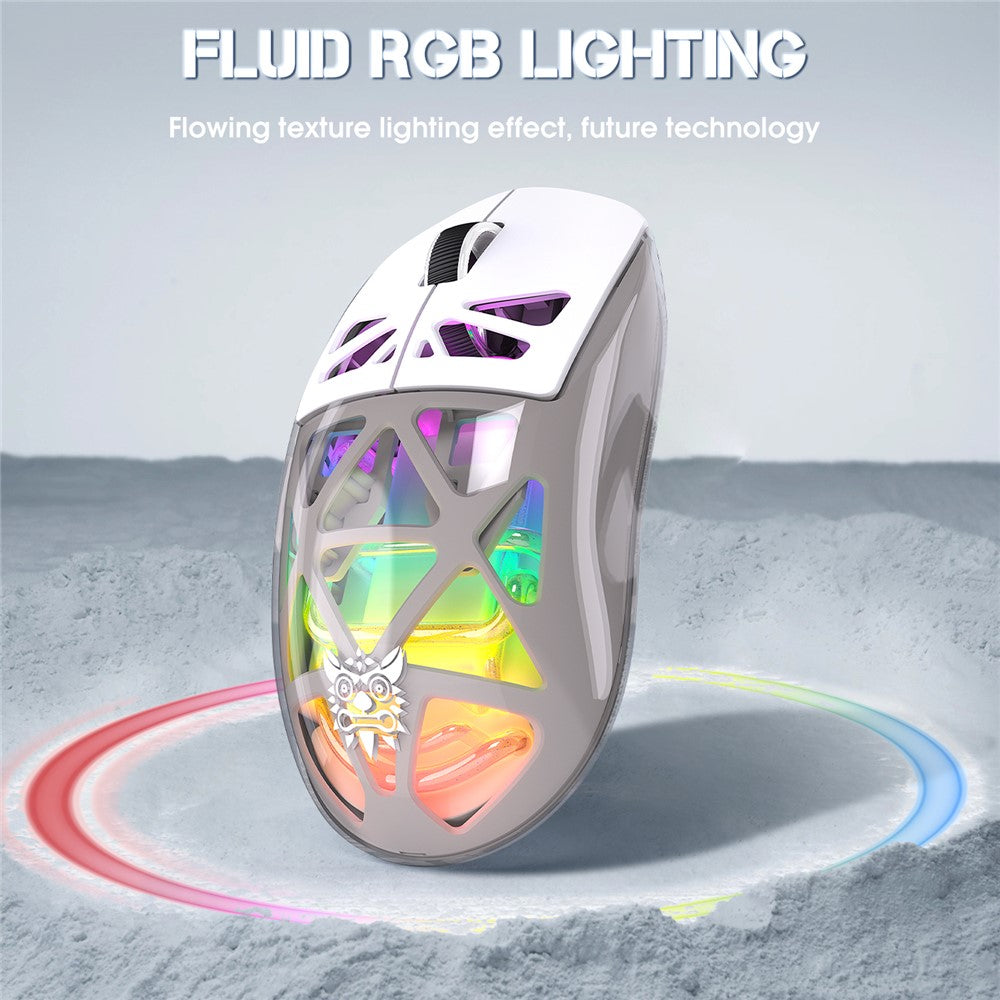 ONIKUMA CW930 Tri-Mode Gaming Mouse 2.4G Bluetooth-Compatible Wired RGB Light 3600DPI Mouse