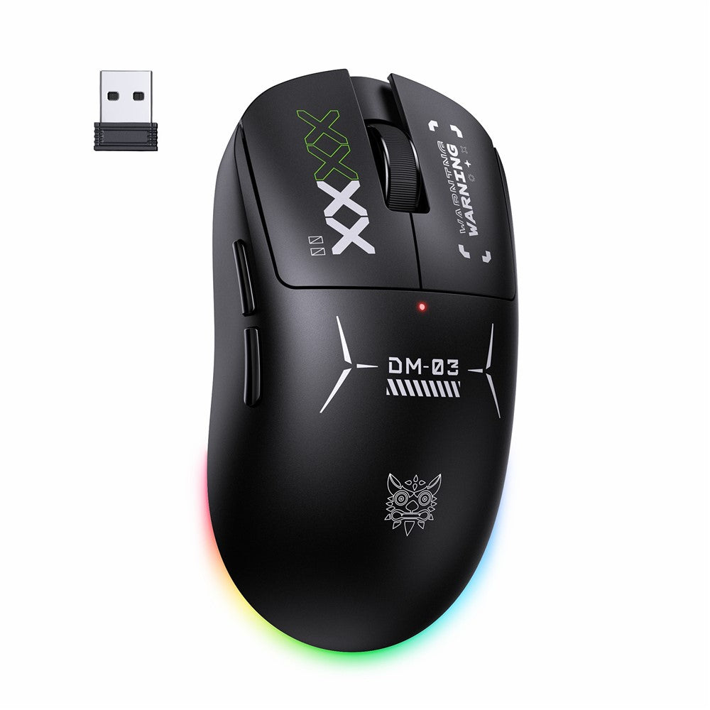 ONIKUMA DM03 Gaming Mouse Wireless 2.4G Bluetooth-compatible Wired 3-Mode 12000DPI Rechargeable Mice for PC Gaming Office