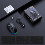 ONIKUMA DM03 Gaming Mouse Wireless 2.4G Bluetooth-compatible Wired 3-Mode 12000DPI Rechargeable Mice for PC Gaming Office