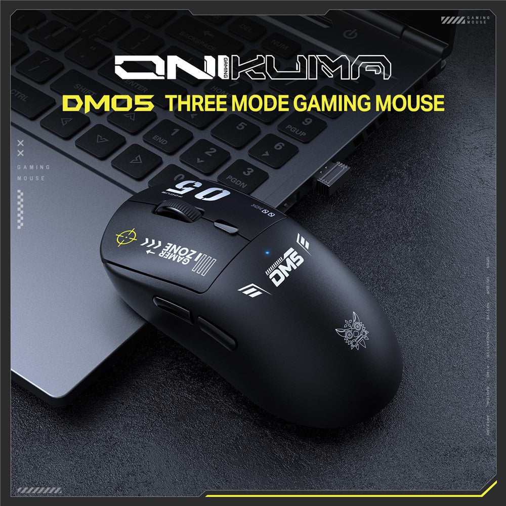 ONIKUMA DM05 Tri-Mode Gaming Mouse Bluetooth-compatible 2.4G Wireless Wired Ergonomic PC Mice