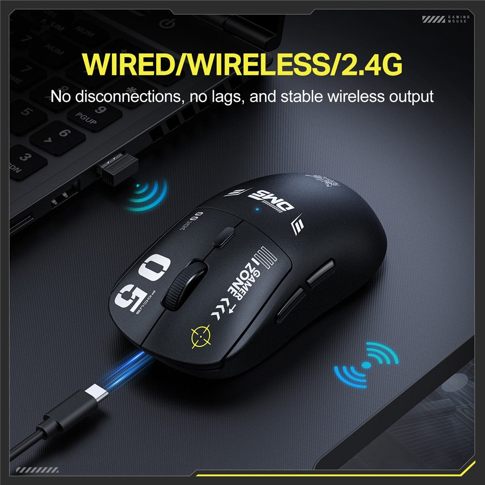 ONIKUMA DM05 Tri-Mode Gaming Mouse Bluetooth-compatible 2.4G Wireless Wired Ergonomic PC Mice