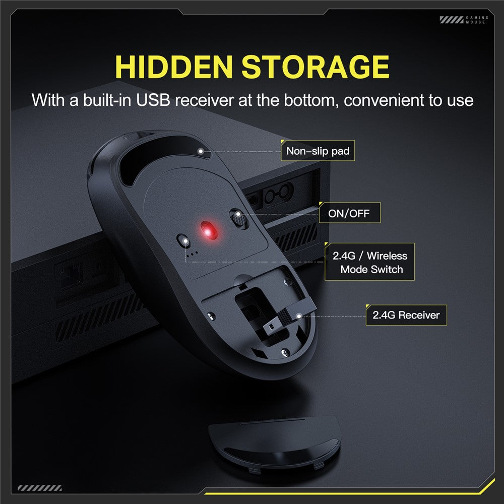 ONIKUMA DM05 Tri-Mode Gaming Mouse Bluetooth-compatible 2.4G Wireless Wired Ergonomic PC Mice