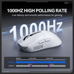 ONIKUMA DM07 2.4G Wireless Gaming Mouse 3-Mode Wired Bluetooth-compatible PC Mice with Magnetic Charging Base